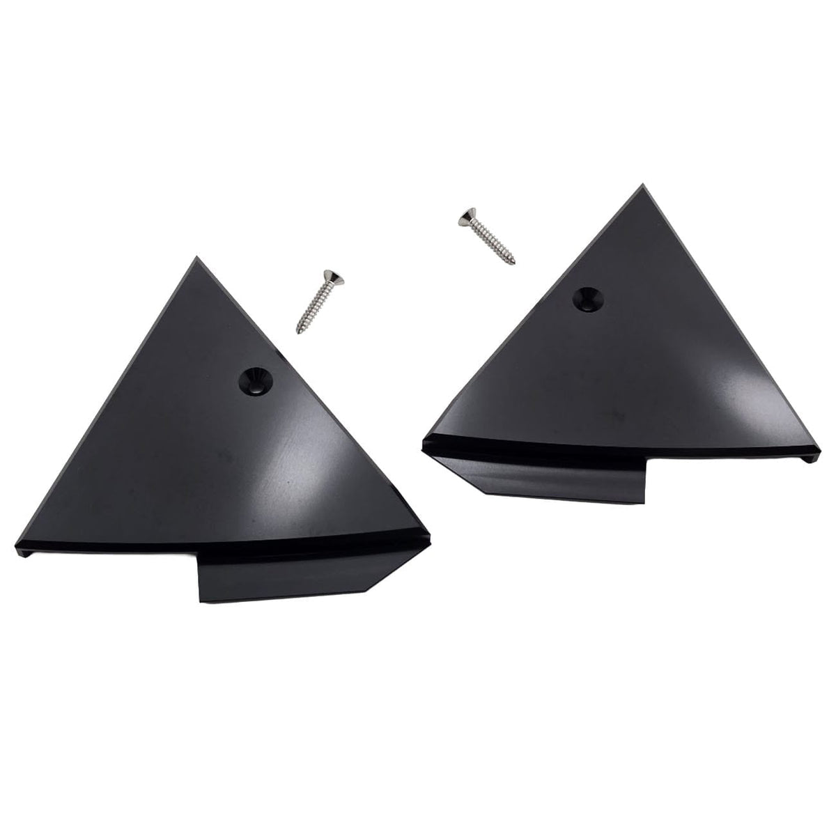 UPR Billet Mirror Trim Plate Kit - Black 87-93 Ford Mustang