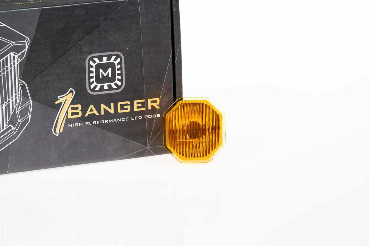 Morimoto Lens Only: 1Banger (Yellow / Wide / Each) - BAF214
