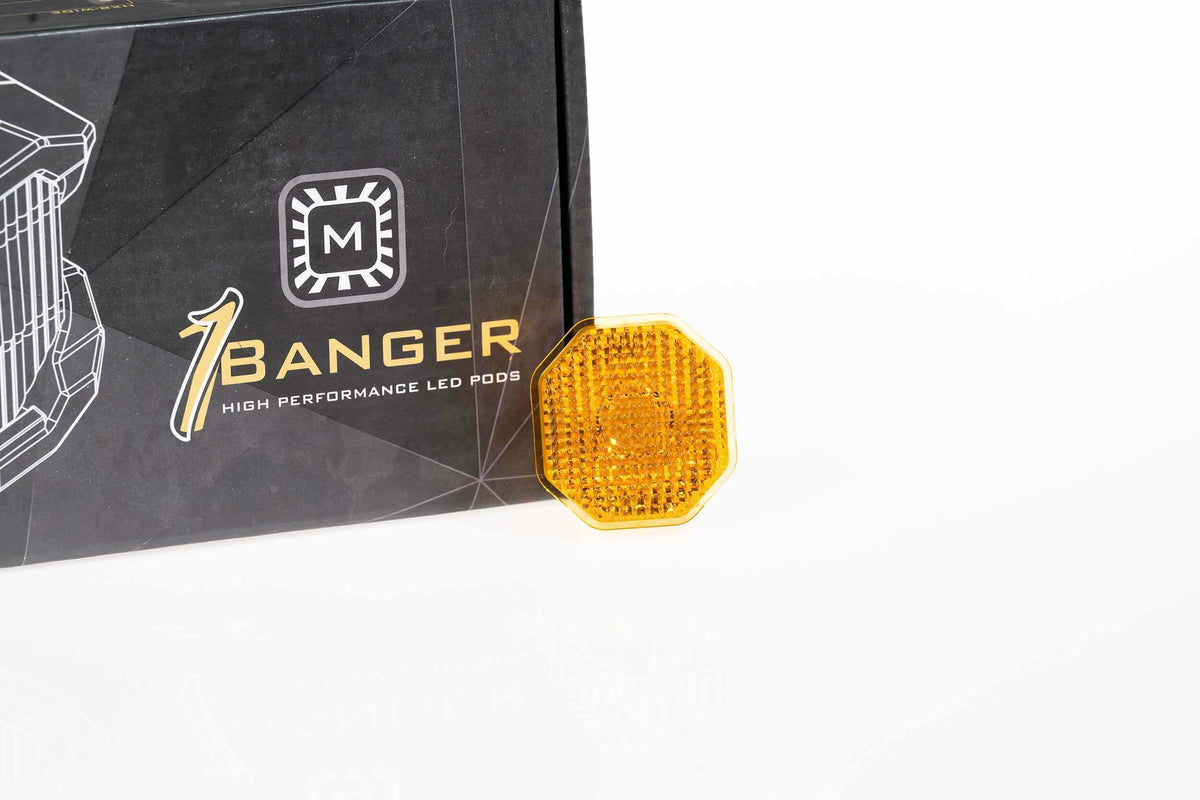 Morimoto Lens Only: 1Banger (Yellow / Flood / Each) - BAF215