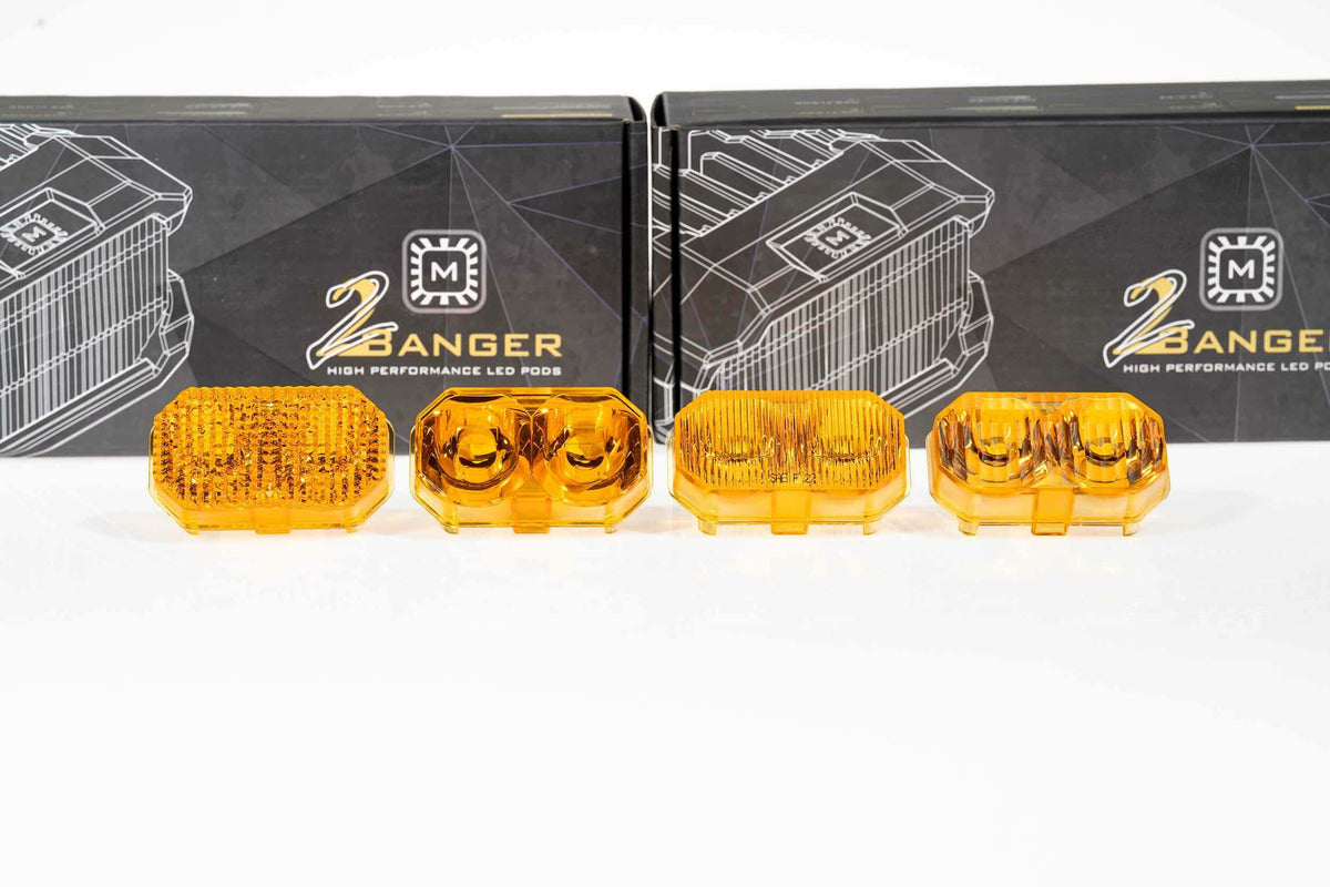 Morimoto Lens Only: 2Banger (Yellow / Wide / Each) - BAF222