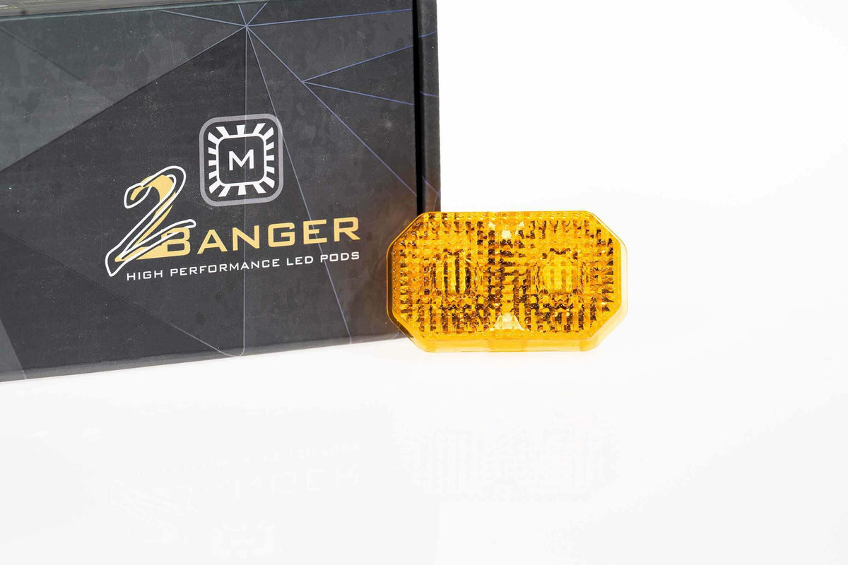 Morimoto Lens Only: 2Banger (Yellow / Flood / Each) - BAF223