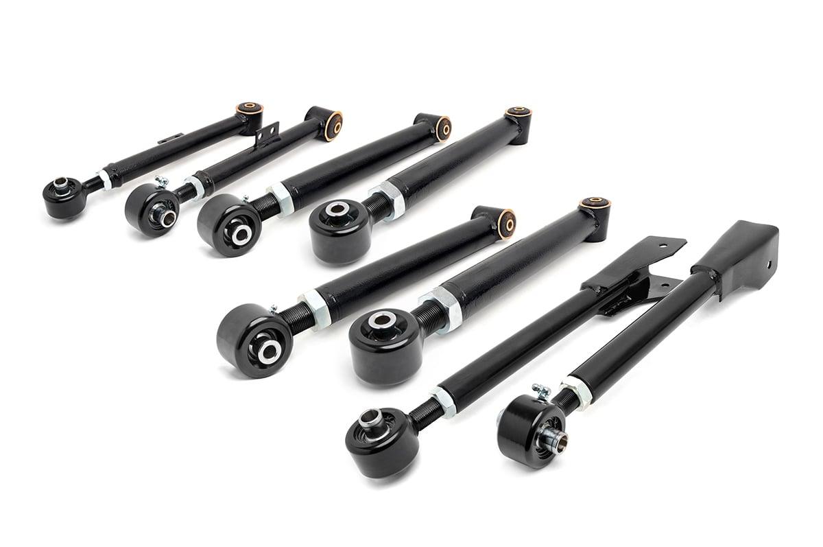 Rough Country Complete Set X-Flex Adjustable Control Arms (1997-2006 Wrangler) - 11470
