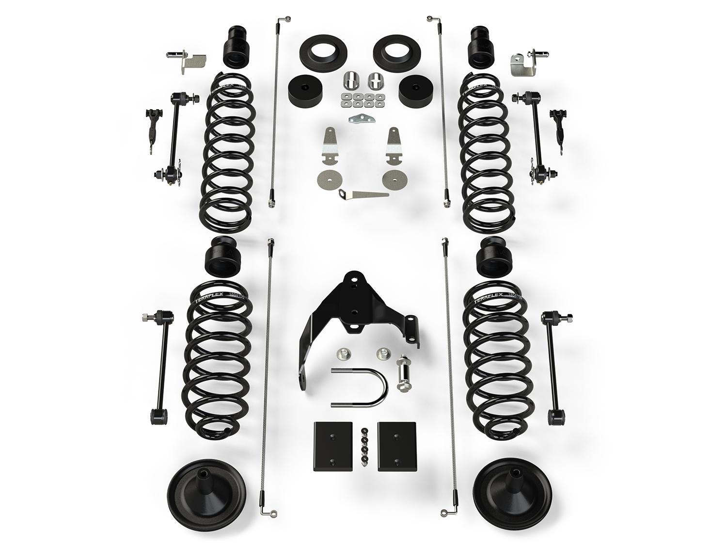 Teraflex 07-18 Wrangler JK 4 Door 4 Inch Coil Spring Base Lift Kit No Shocks - 1151401