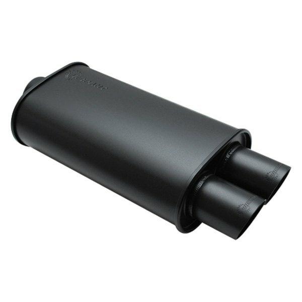 Vibrant Performance Streetpower Flat Black Oval Muffler (3.5" Inlet) - 1153