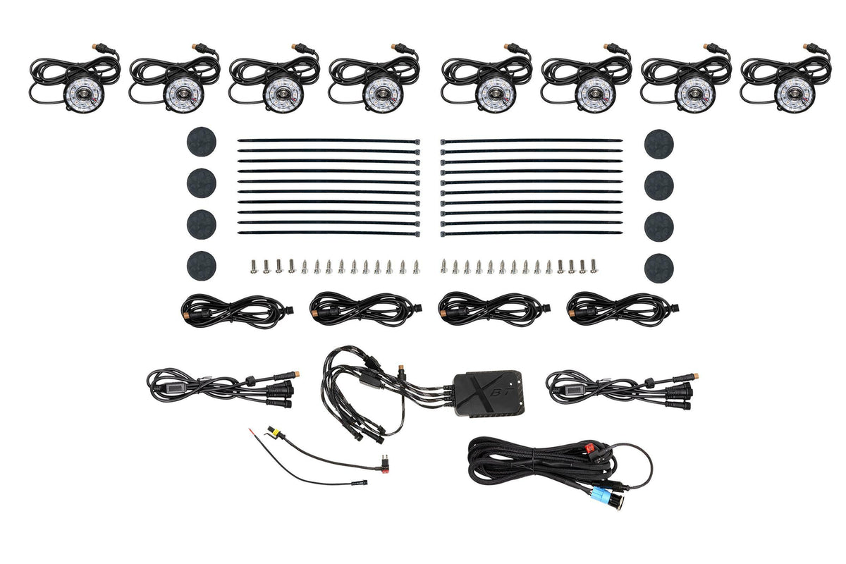 Morimoto Rock Light Kit: RGB LED / 8 Pack - XRL30