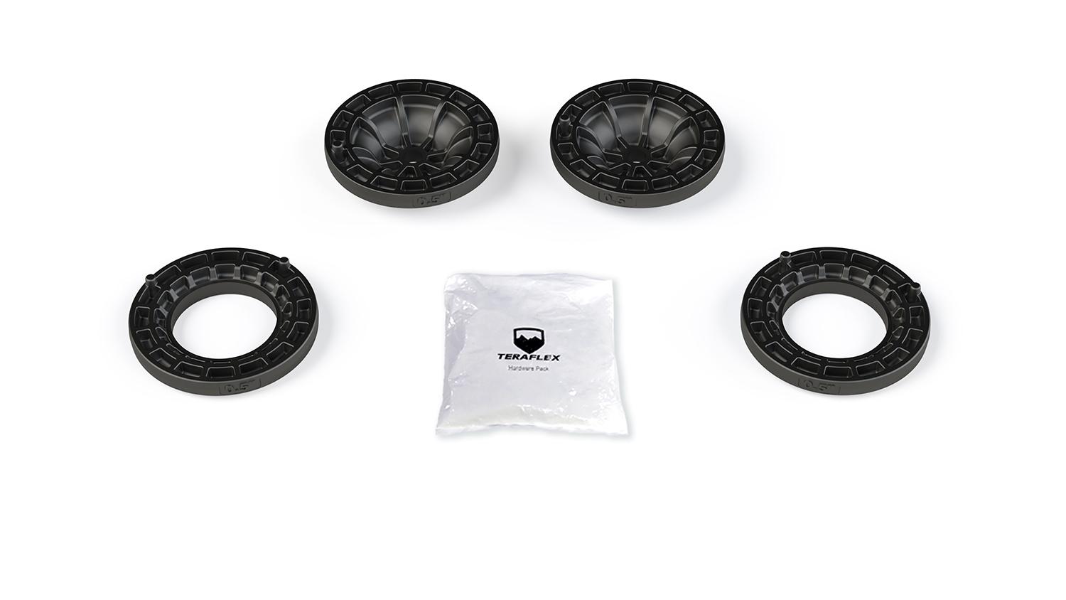 Teraflex 18-Up Wrangler JL 0.5 Inch Coil Spring Spacer Load Level Kit Front & Rear - 1155150