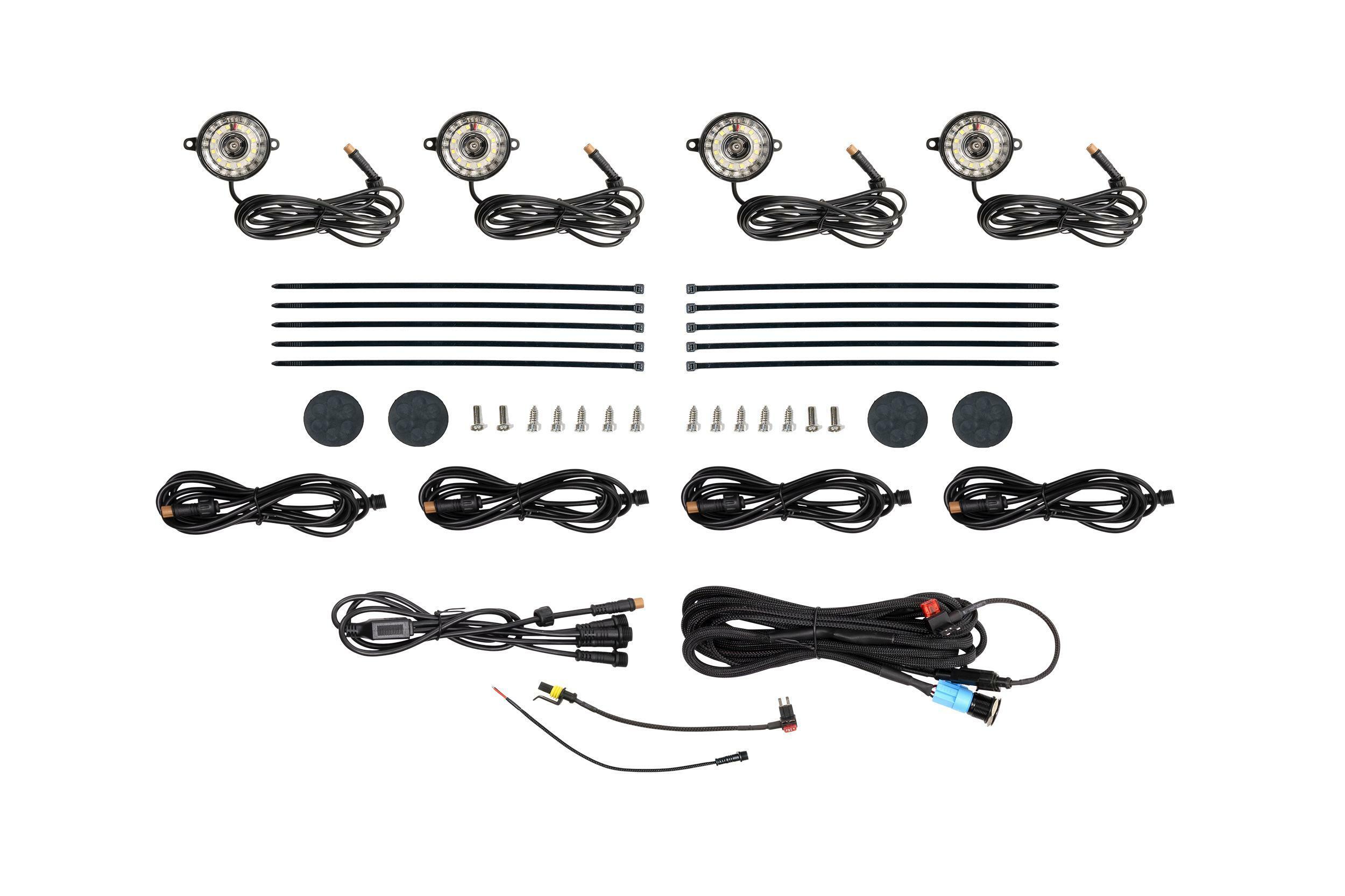 Morimoto Rock Light Kit: White LED / 4 Pack - XRL05