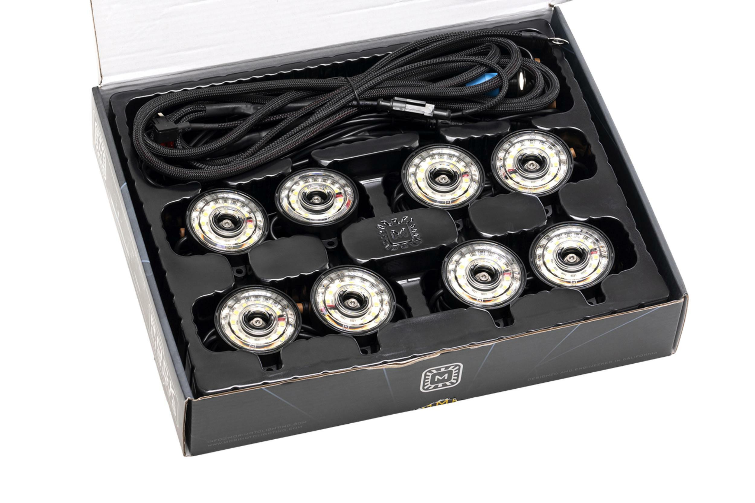 Morimoto Rock Light Kit: White LED / 8 Pack - XRL15