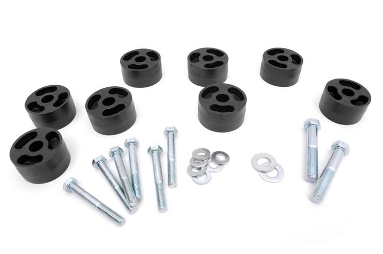 Rough Country 1.25-inch Front Seat Riser Kit (1997-2006 Wrangler) - 1158