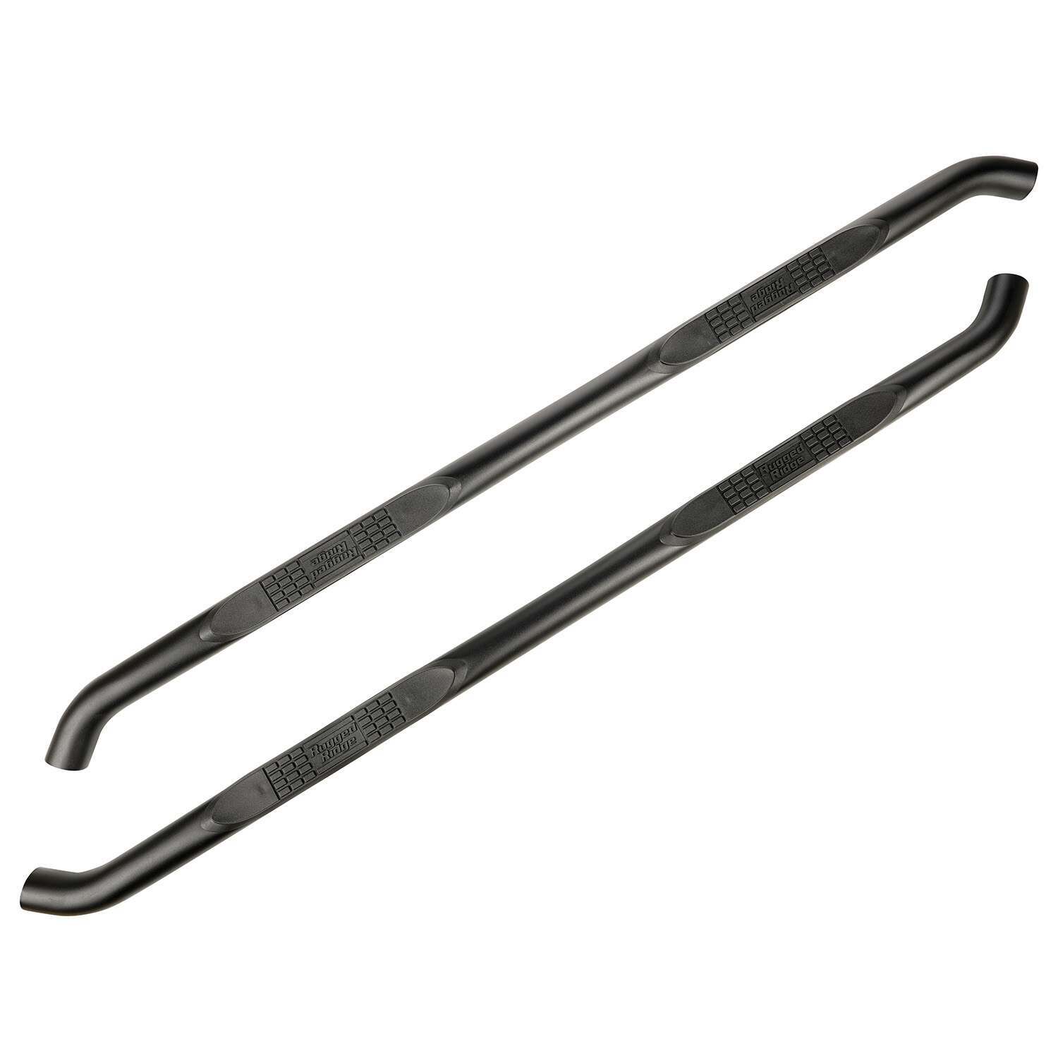 Rugged Ridge 3-Inch Round Side Step Fine Textured Black; 2020-2021 Jeep Gladiator Jt - 11591.14