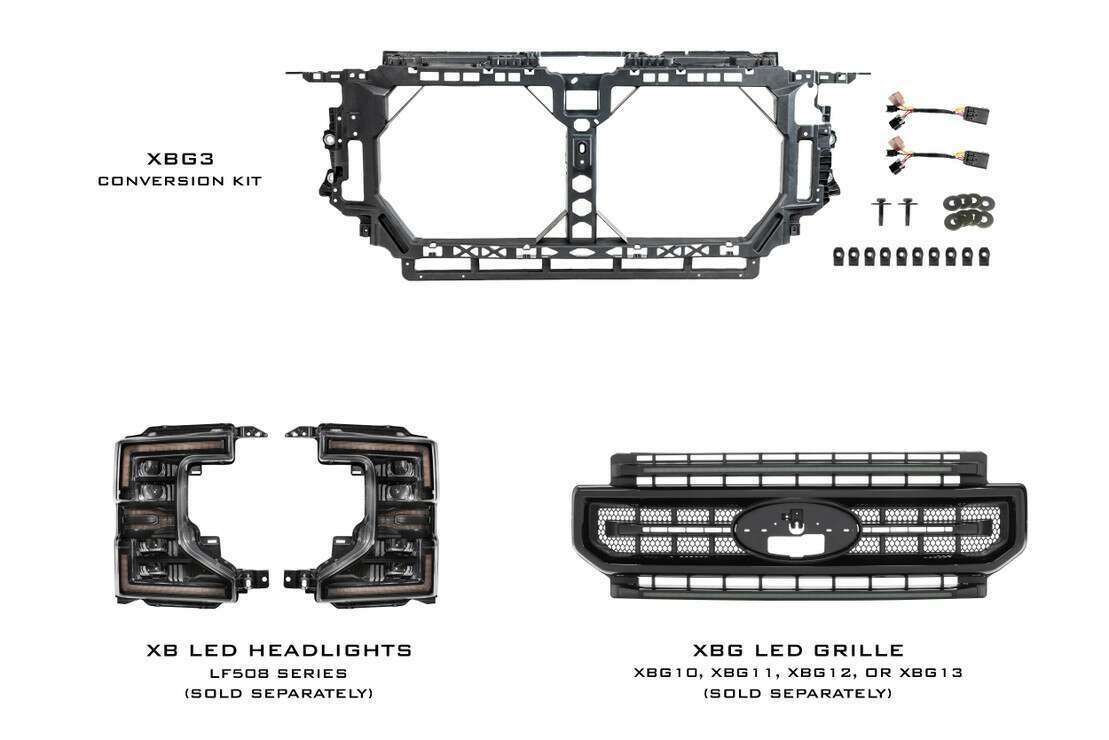 Morimoto Front End Conversion Kit to 2020-2022 Front End (2017-2019 Ford Super Duty)