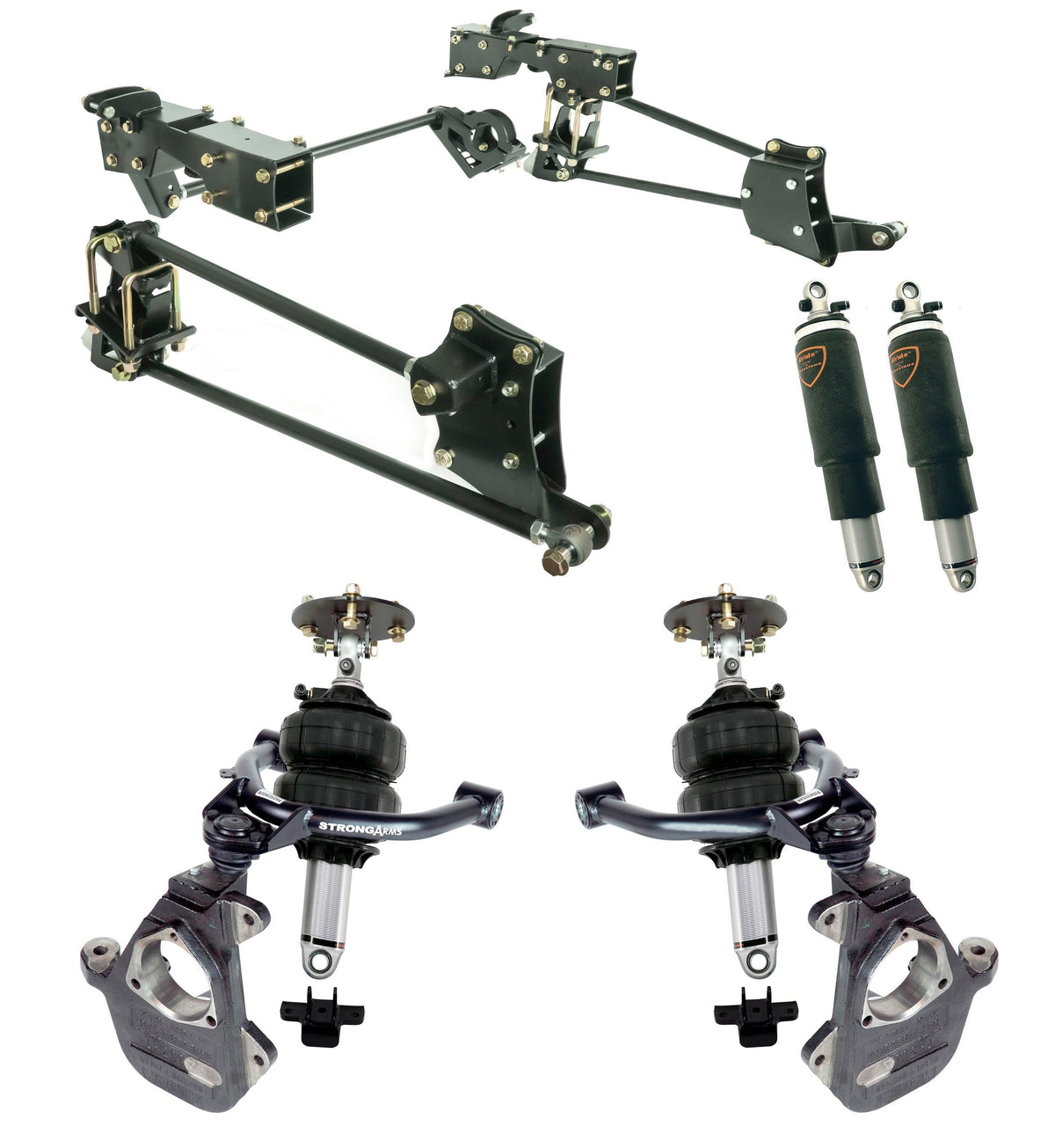 Ridetech HQ Air Suspension System For 2014-2018 GM 1500 W/ Oe Stamped Steel Or Alu. Arms. - 11710297