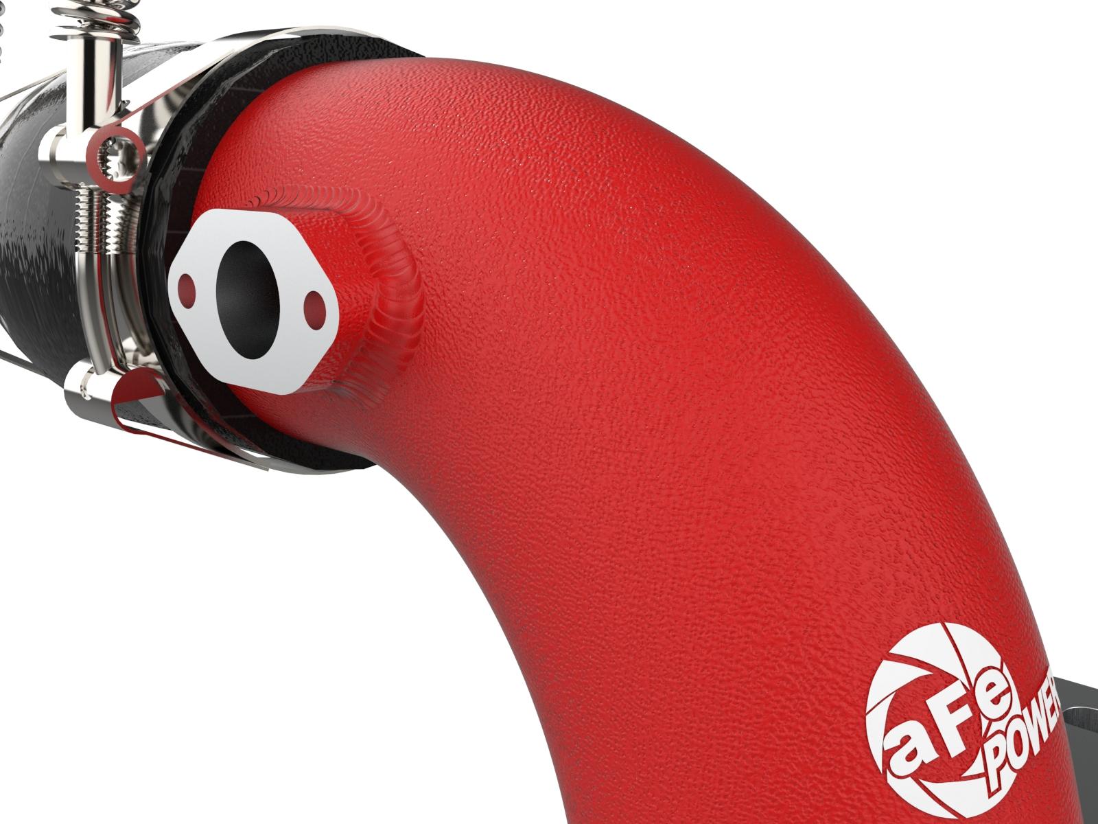 AFE BladeRunner 3 IN Aluminum Cold Charge Pipe Red Kia Stinger 18-22 V6-3.3L (tt) - 46-20509-R