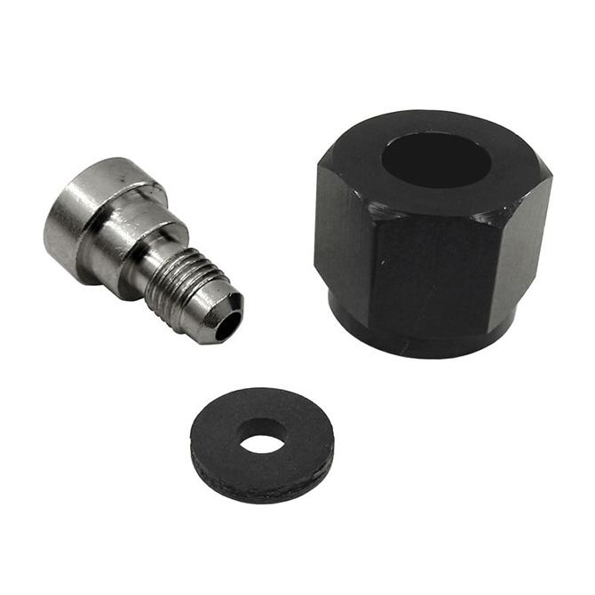 Nitrous Express 4AN BOTTLE NIPPLE AND NUT FOR CO2 VALVE (INCL. GASKET) - 11713