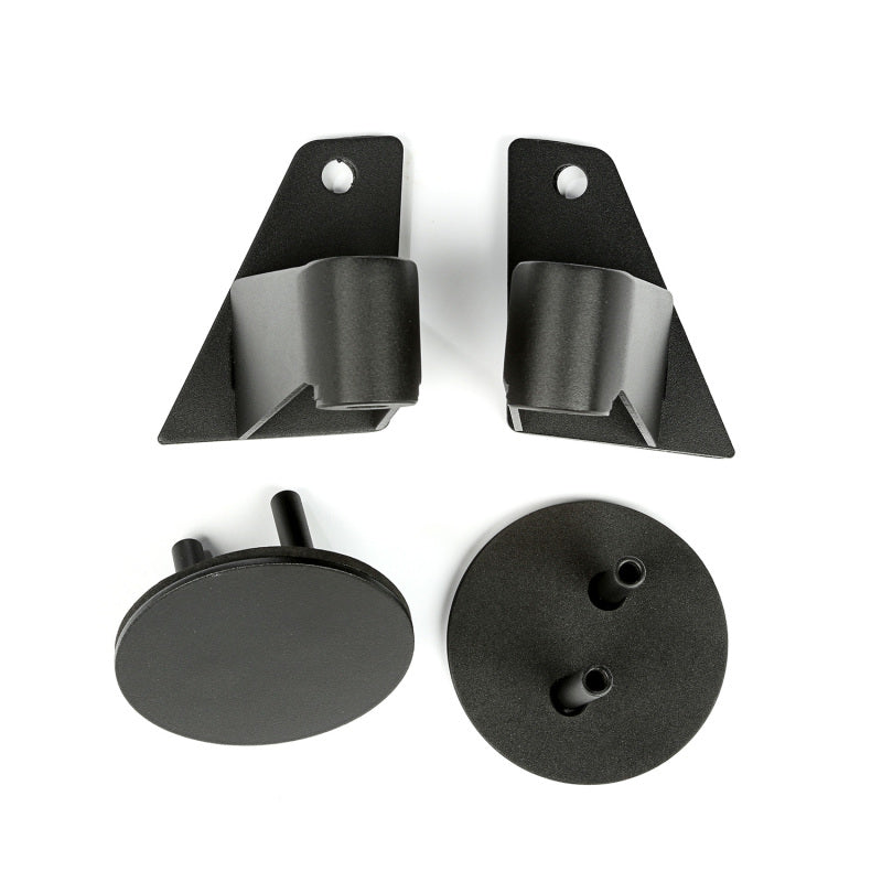 Rugged Ridge Mirror Relocation Bracket Kit Textured Black; 07-18 Jeep Wrangler Jk - 11025.07