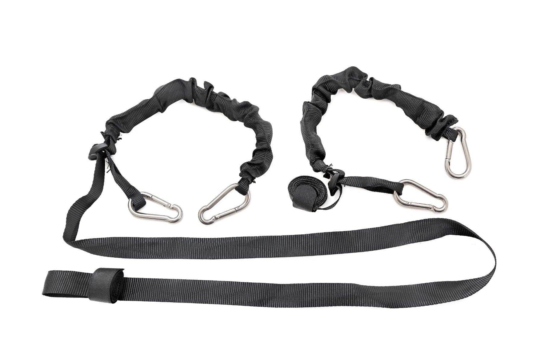 Rough Country Elastic Straps Carabiner Ends 1 Inch X 6 Foot Pair - 117701A