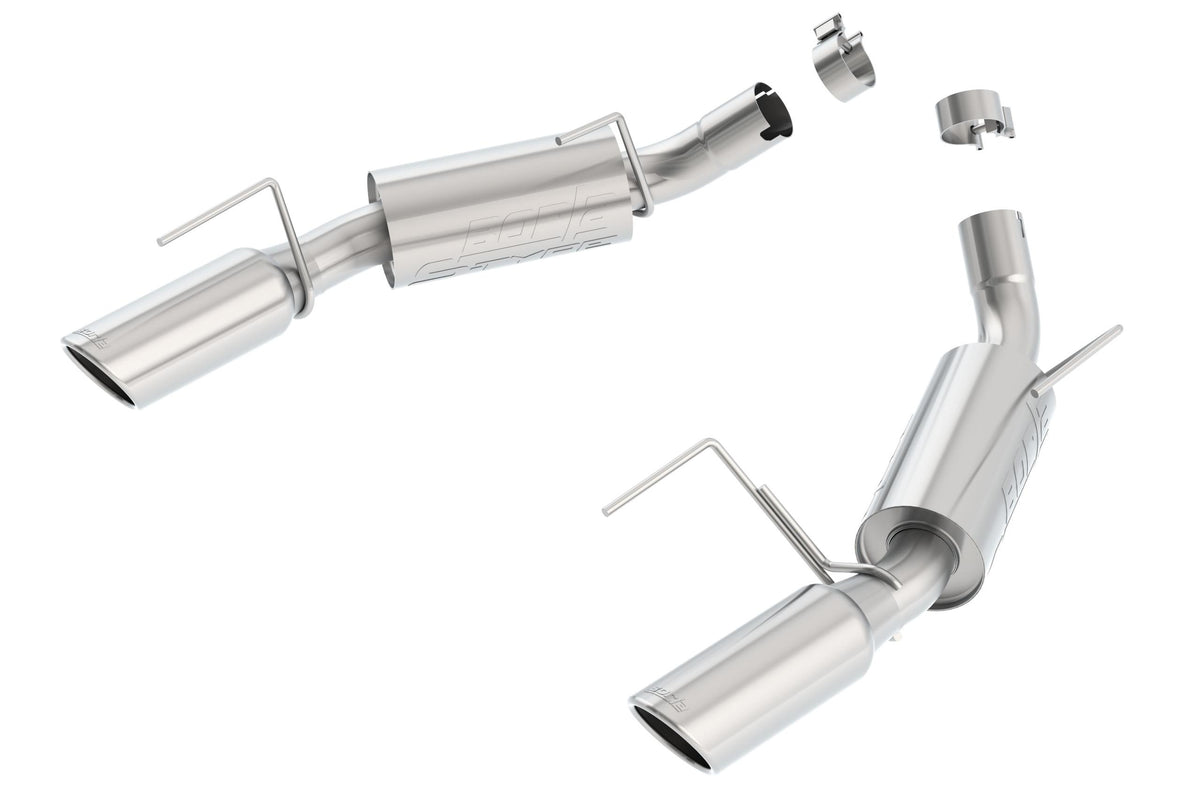 Borla Axle-Back Exhaust System - S-Type - Stainless Steel Tips (2010-2010 Mustang GT) - 11777