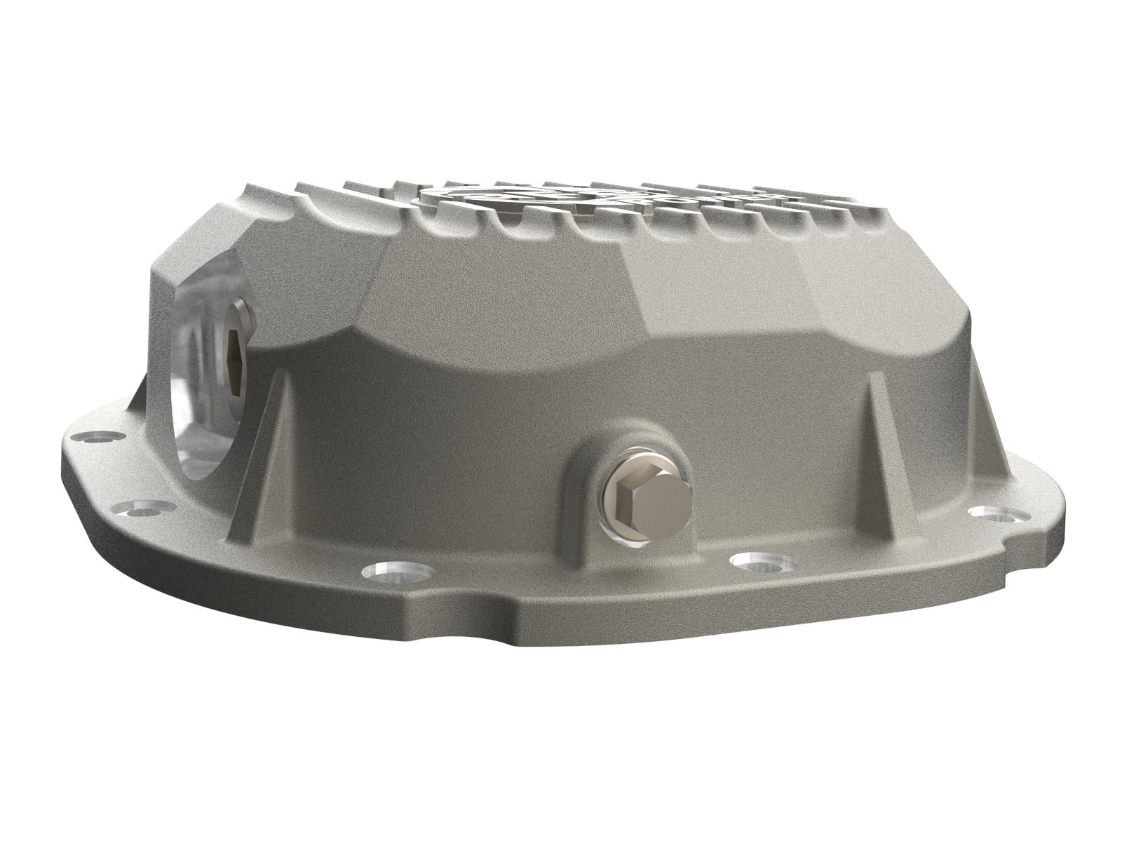 AFE Street Series Rear Differential Cover Raw w/ Machined Fins (1983-2014 Bronco, Explorer, F-150, Mustang, Ranger) - 46-71410A