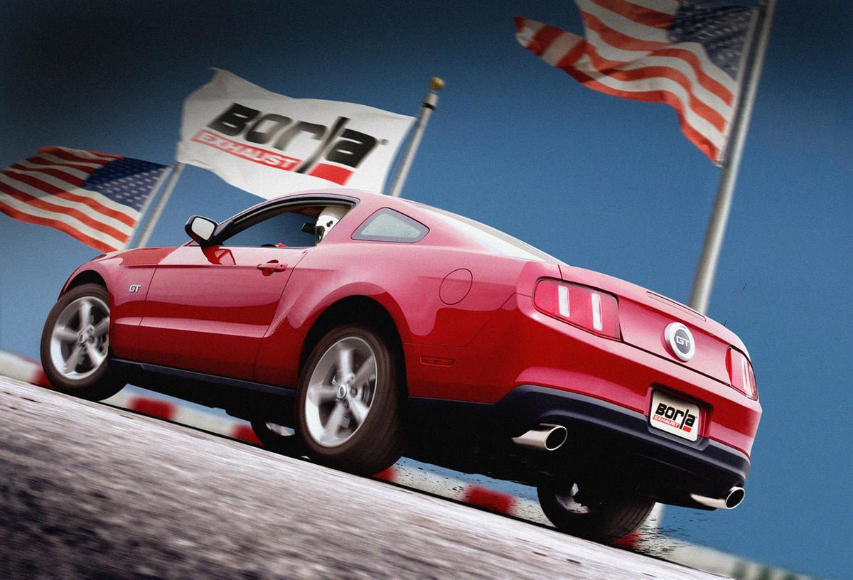 Borla Axle-Back Exhaust System - S-Type - Stainless Steel Tips (2010-2010 Mustang GT) - 11777
