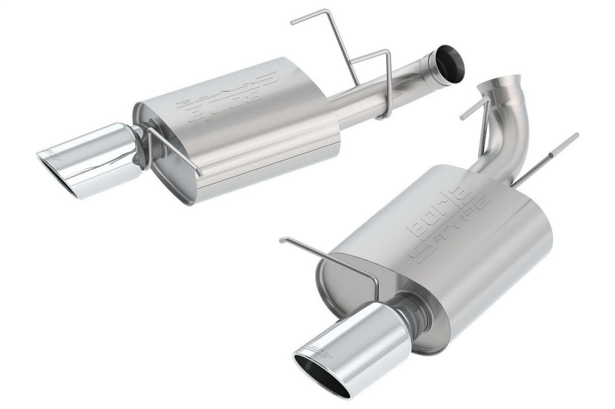 Borla Axle-Back Exhaust System - S-Type - Stainless Steel Tips (2011-2012 Mustang) - 11789