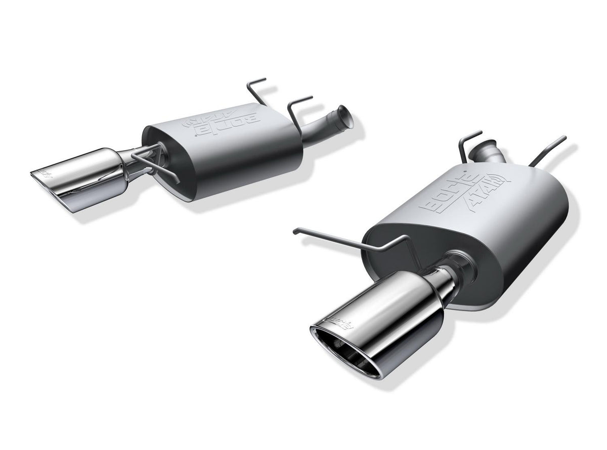 Borla Axle-Back Exhaust System - Atak(R) - Stainless Steel Tips (2011-2014 Mustang) - 11792