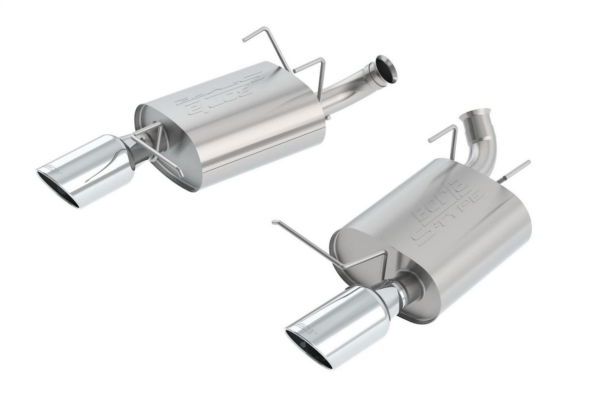 Borla Axle-Back Exhaust System - S-Type - Stainless Steel Tips (2011-2014 Mustang) - 11796