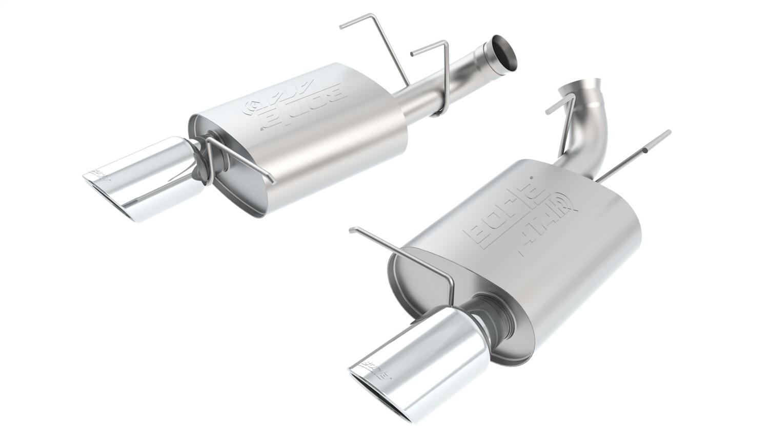 Borla Axle-Back Exhaust System - Atak(R) - Stainless Steel Tips (2011-2012 Mustang Shelby GT500) - 11799