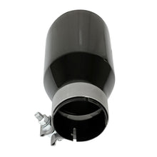 AFE MACH Force-Xp 304 Stainless Steel Clamp-on Exhaust Tip Black (3 IN Inlet x 4-1/2 IN Outlet x 9 IN L) - 49T30454-B093