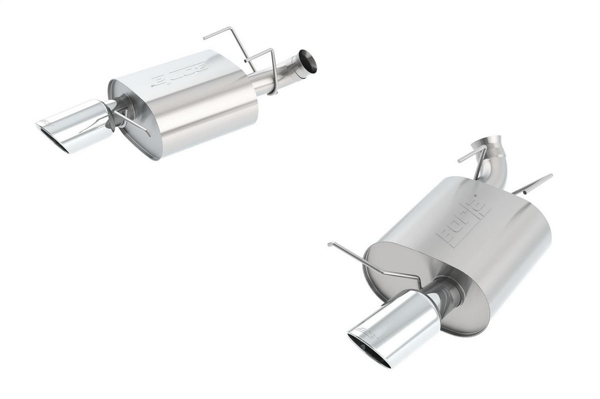 Borla Touring Axle-Back Exhaust System - Stainless Steel Tips (2013-2014 Mustang) - 11836