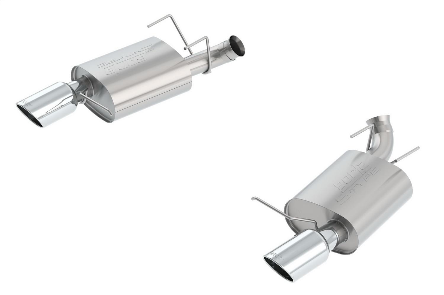 Borla Axle-Back Exhaust System - S-Type - Stainless Steel Tips (2013-2014 Mustang) - 11837