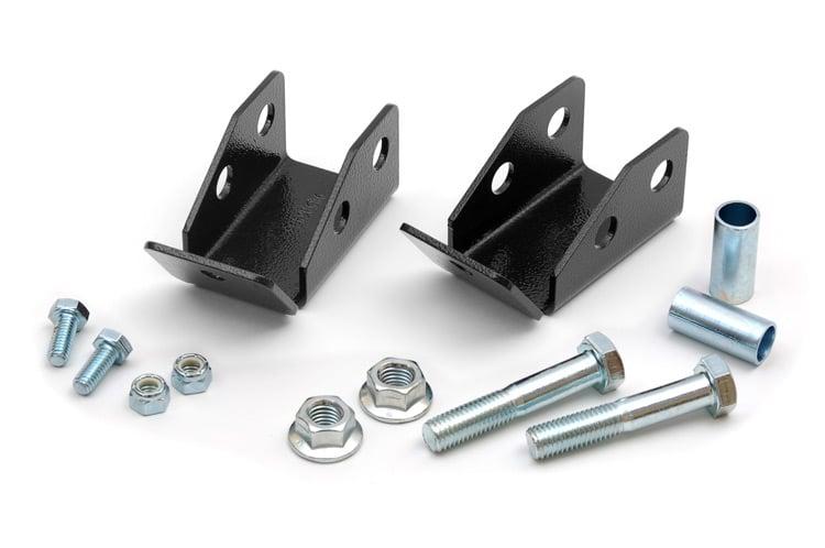 Rough Country Rear Shock Relocation Brackets (1997-2006 Wrangler) - 1185
