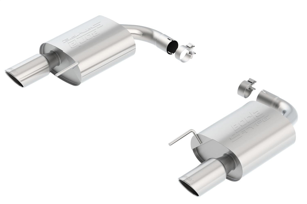 Borla Axle-Back Exhaust System - S-Type - Stainless Steel Tips (2015-2017 Mustang) - 11887