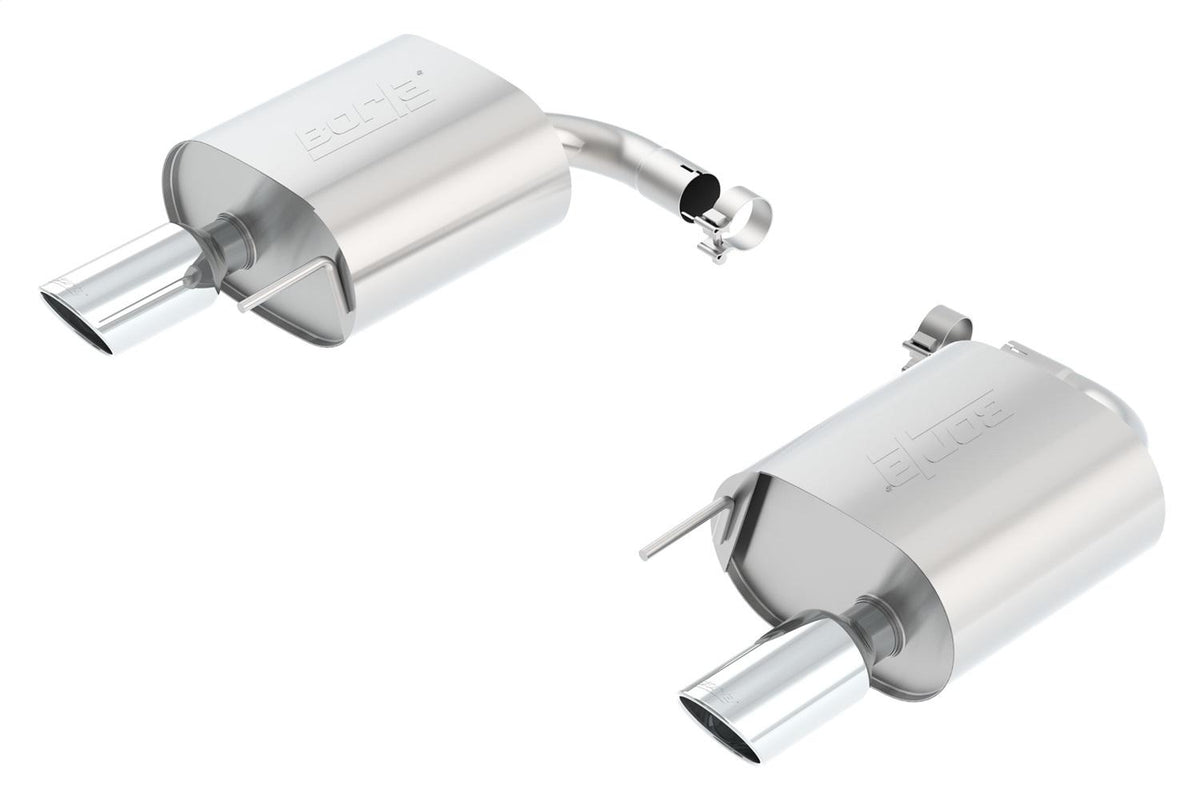 Borla Axle-Back Exhaust System - S-Type - Stainless Steel Tips (2015-2023 Mustang) - 11889