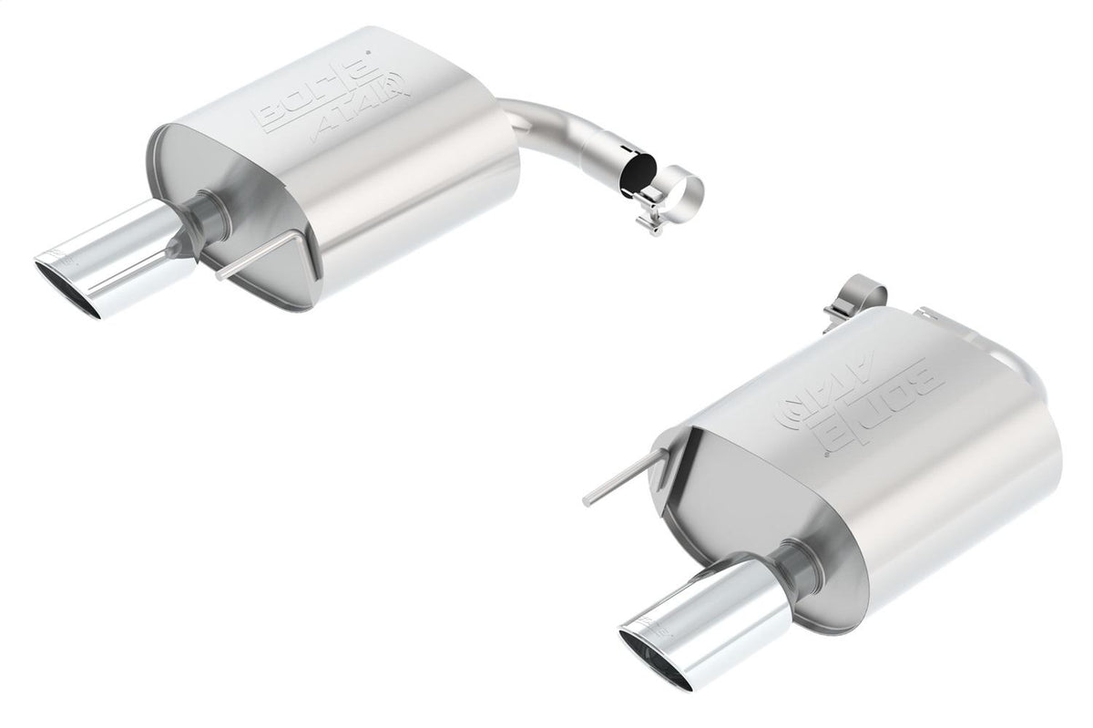 Borla Axle-Back Exhaust System - Atak(R) - Stainless Steel Tips (2015-2023 Mustang) - 11890