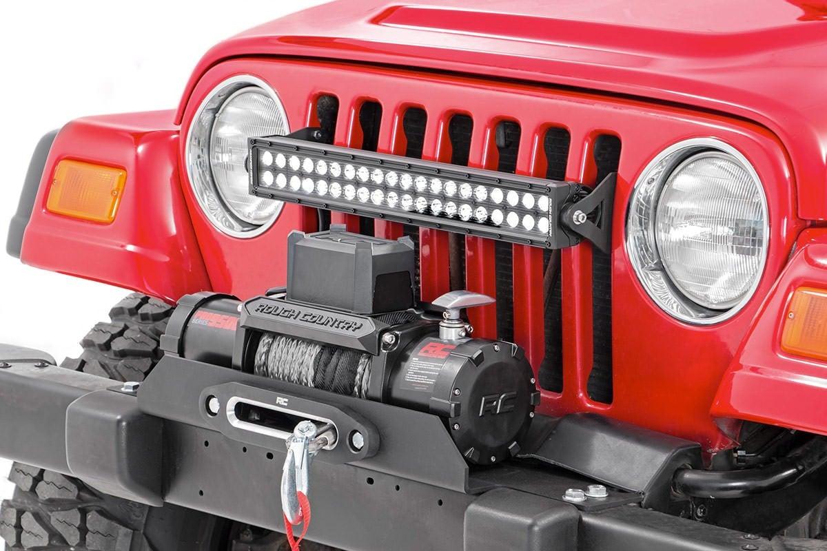 Rough Country Winch Mounting Plate (1987-2006 Wrangler) - 1189