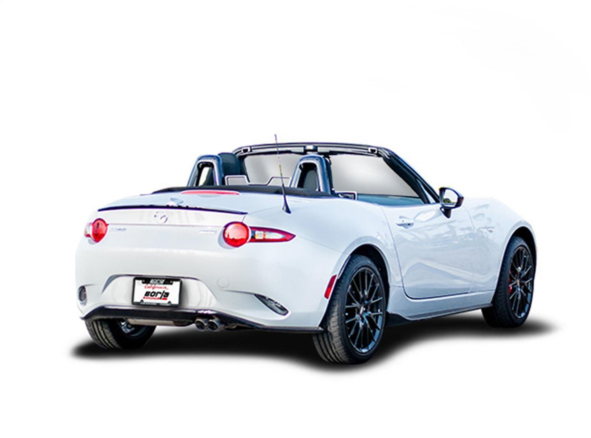 Borla Axle-Back Exhaust System - S-Type - Stainless Steel Tips (2016-2023 MX-5 Miata) - 11919