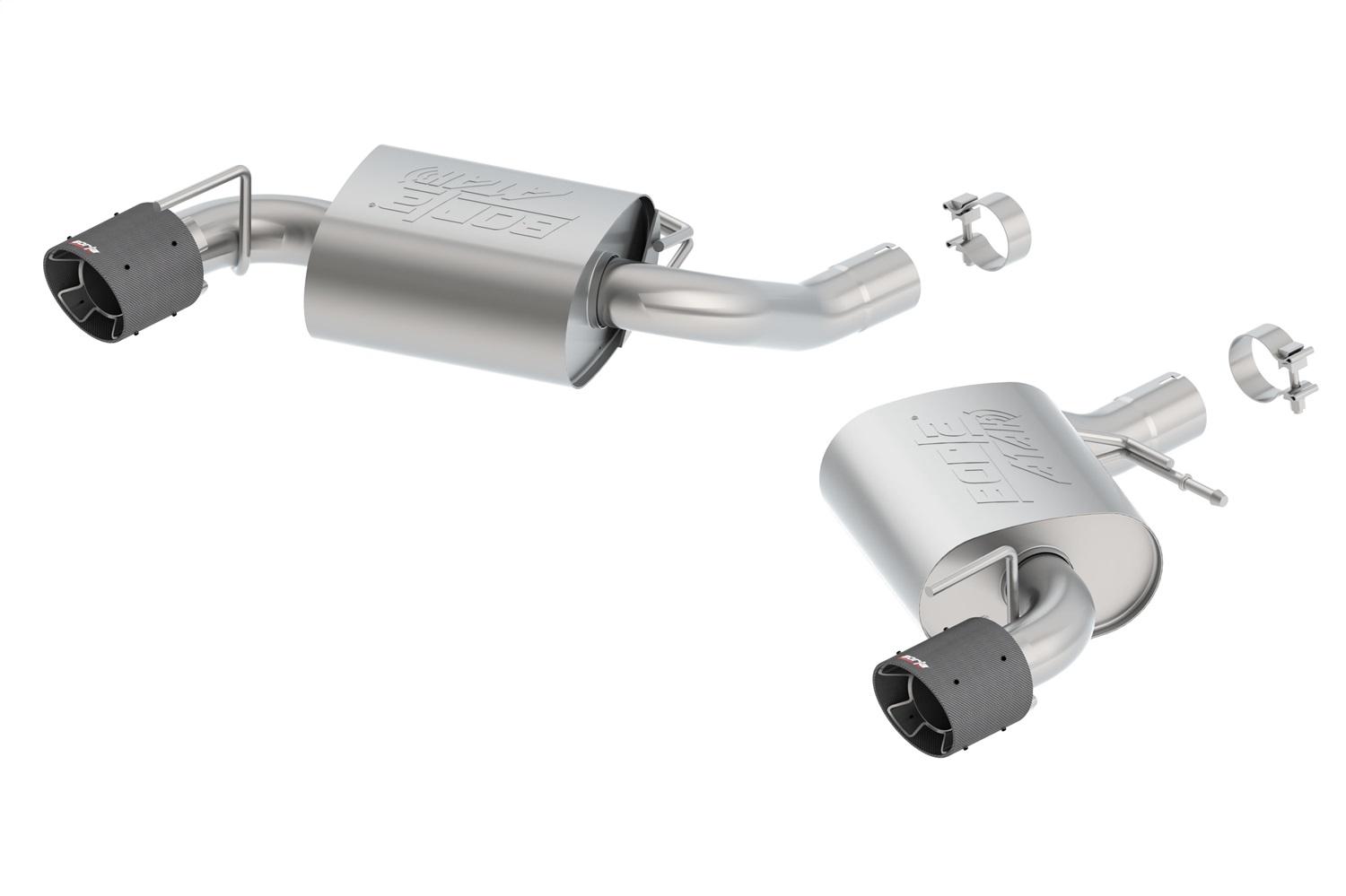 Borla Axle-Back Exhaust System - Atak(R) - Carbon Fibert Tips (2016-2023 Camaro SS) - 11923CF