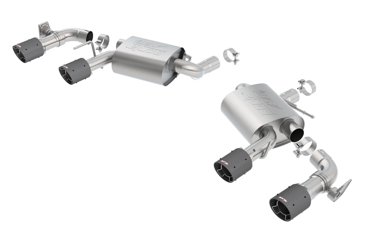Borla Axle-Back Exhaust System - Atak(R) - Carbon Fibert Tips (2016-2023 Camaro, Camaro SS) - 11925CF