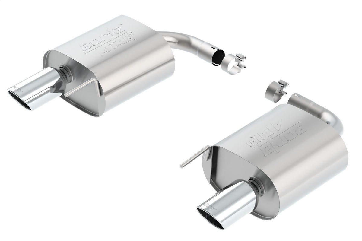 Borla Axle-Back Exhaust System - Atak(R) - Stainless Steel Tips (2015-2023 Mustang) - 11939