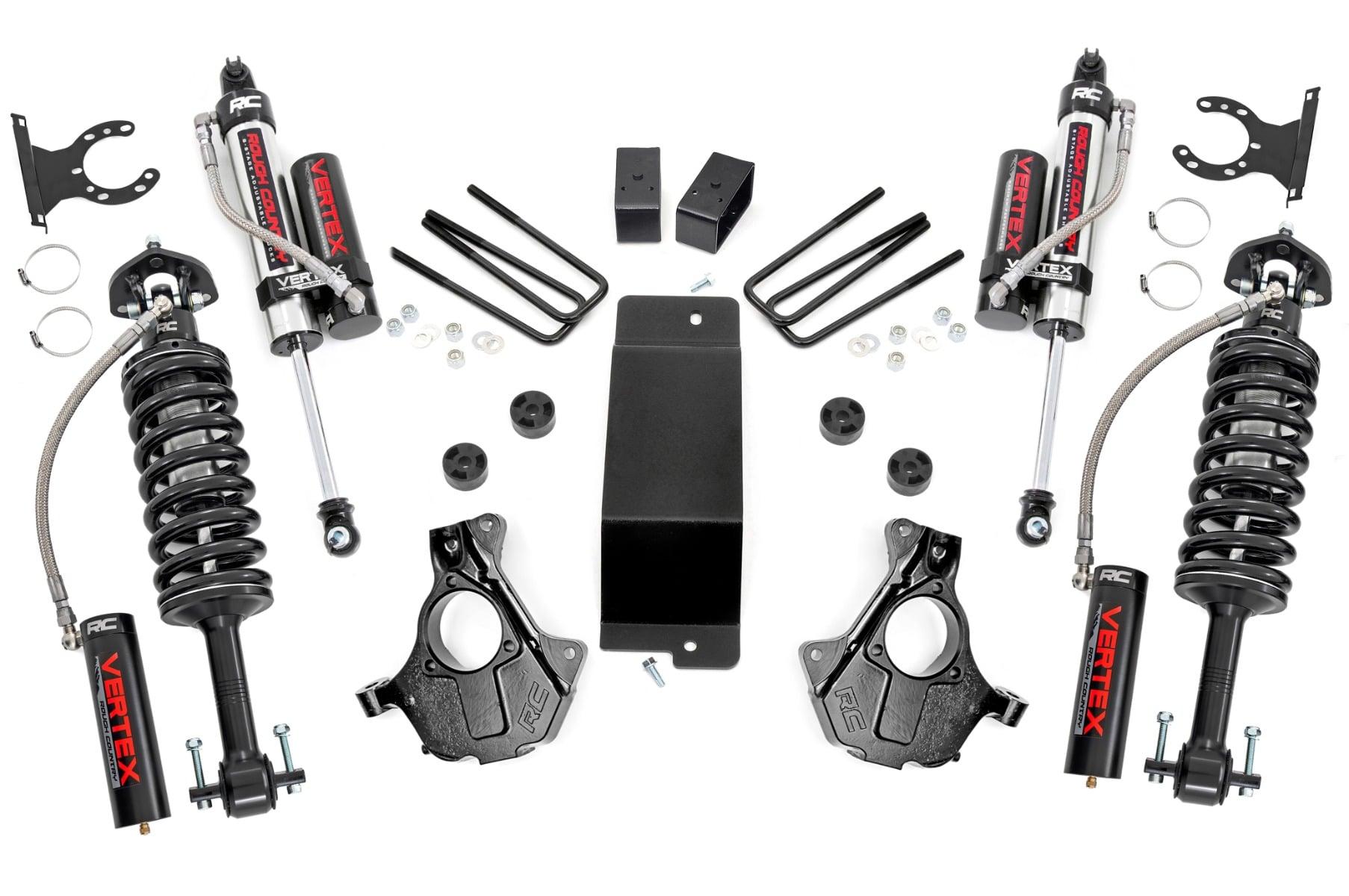 Rough Country 3.5in GM Suspension Lift; Knuckle Kit w/ Vertex (07-13 1500 PU 4wd; Cast Steel) - 11950