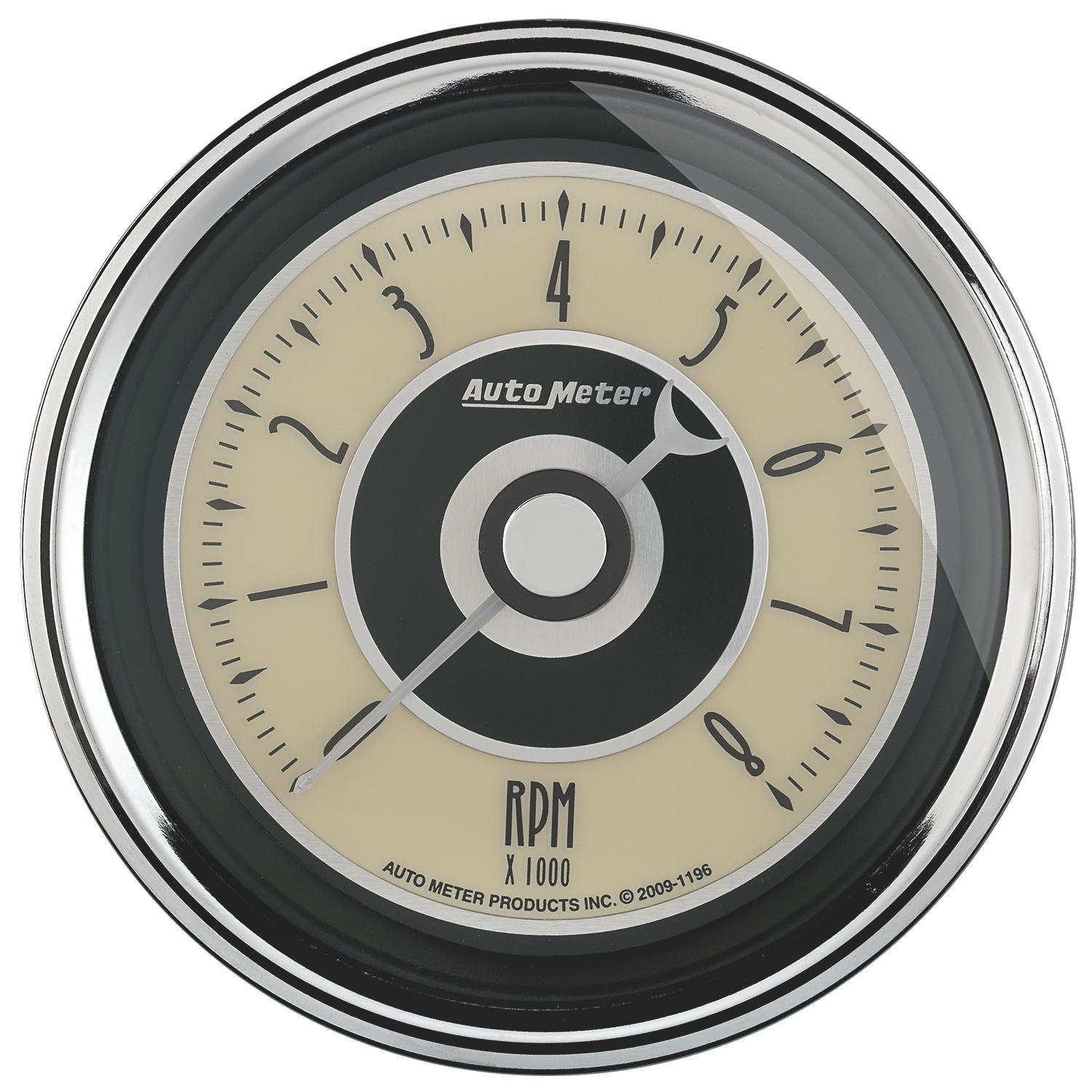 Auto Meter 3-3/8" IN-DASH TACHOMETER, 0-8,000 RPM, CRUISER AD - 1195