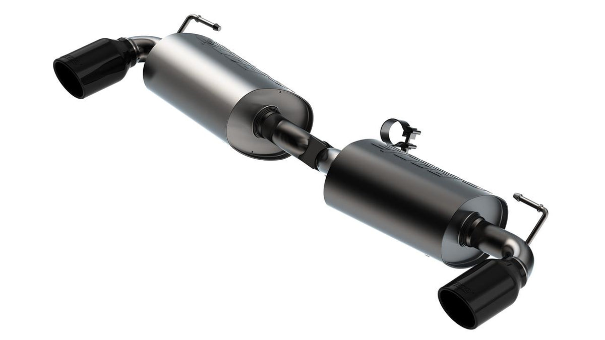 Borla Axle-Back Exhaust System - S-Type - Stainless Black Tips (2021-2025 Bronco Sport) - 11972BC
