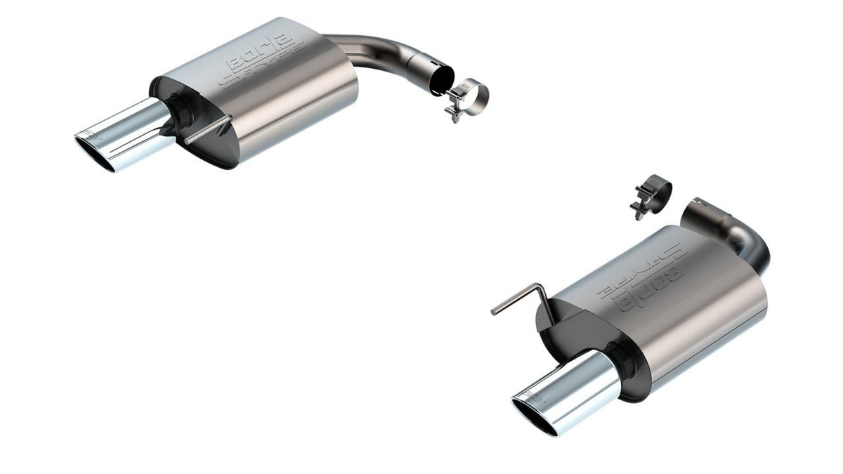 Borla Axle-Back Exhaust System - S-Type - Stainless Steel Tips (2024-2026 Mustang w/ Non Active Exhaust) - 11983