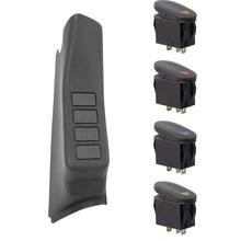 Rugged Ridge Switch Pod Kit A-Pillar 4 Switches Black Rhd; 11-18 Wrangler Jk - 17235.97