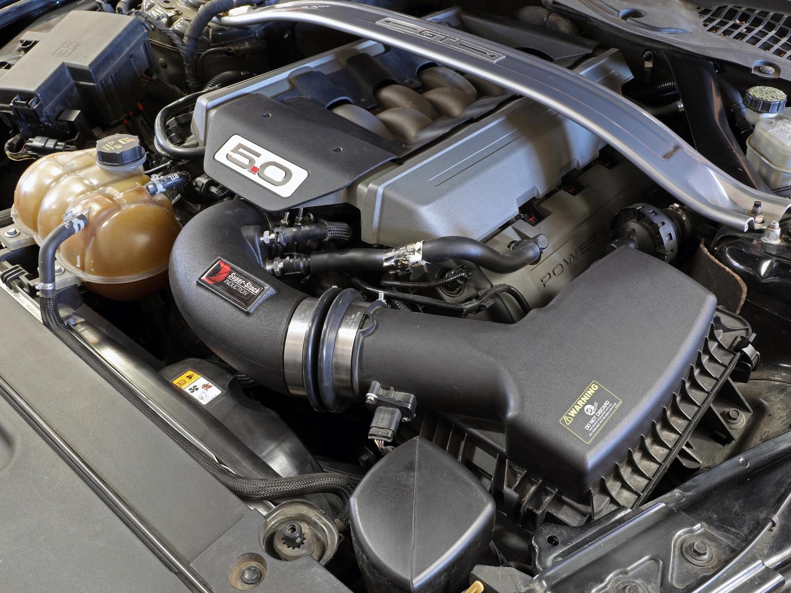 AFE Super Stock Induction System w/ Pro DRY S Media (Ford Mustang GT 15-17 V8-5.0L) - 55-10004D
