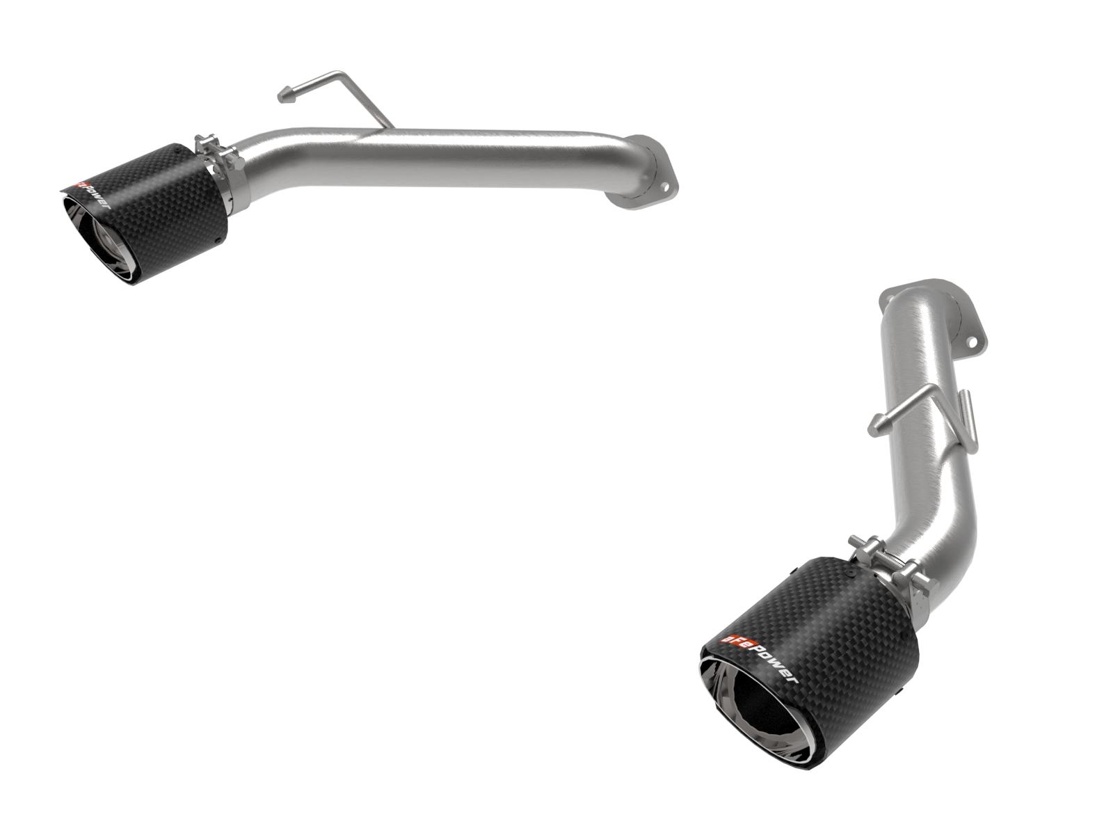 AFE Takeda 2-1/2 IN 304 Stainless Steel Axle-Back Exhaust System w/ Carbon Fiber Tip Nissan Z 2023 V6-3.0L (tt) (49-36137-C) - 49-36137-C