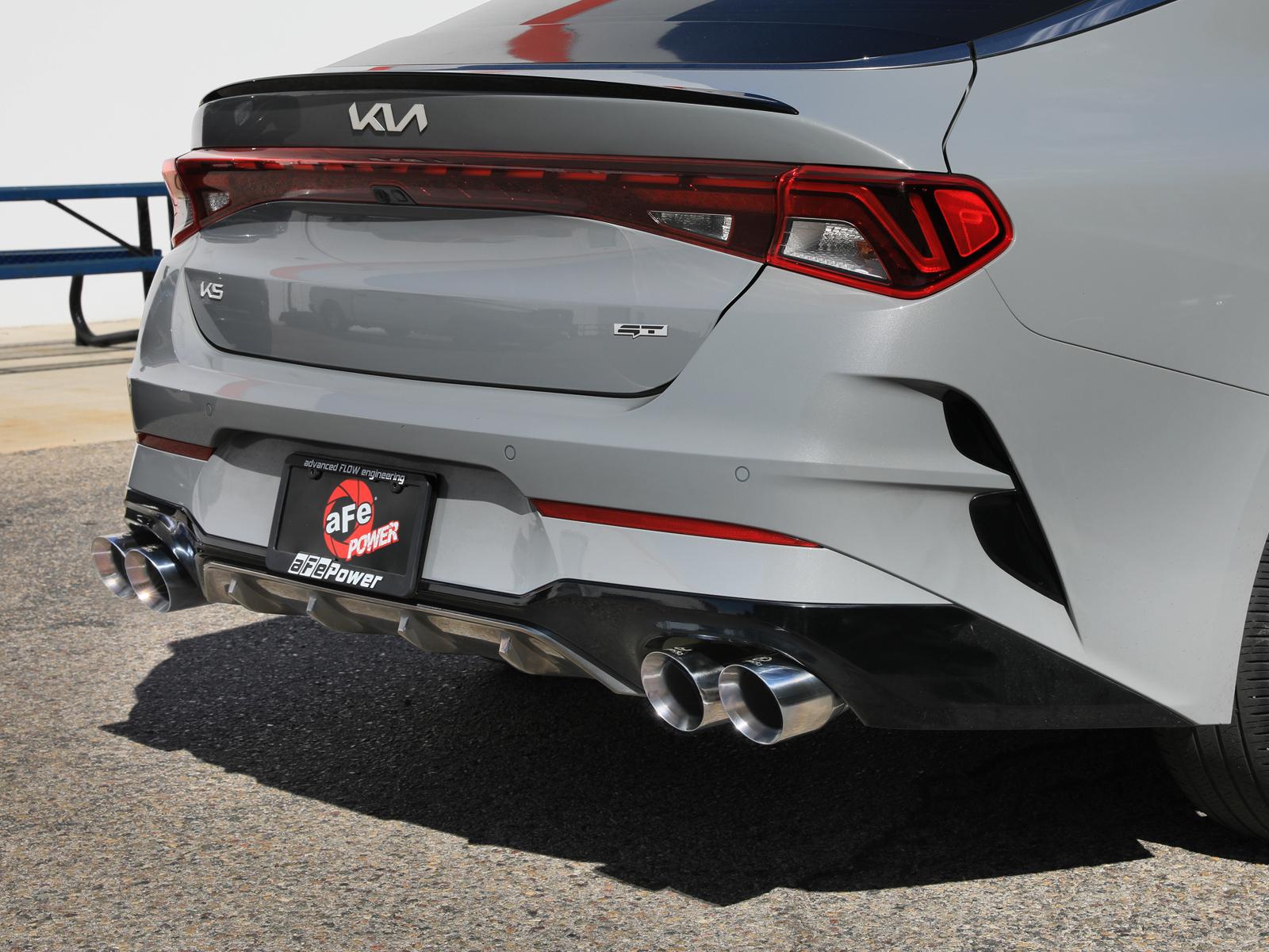 AFE Takeda 3 IN to 2-1/2 IN 304 Stainless Steel Axle-Back Exhaust w/ Polished Tip (2021-2024 K5 GT) - 49-37043-P