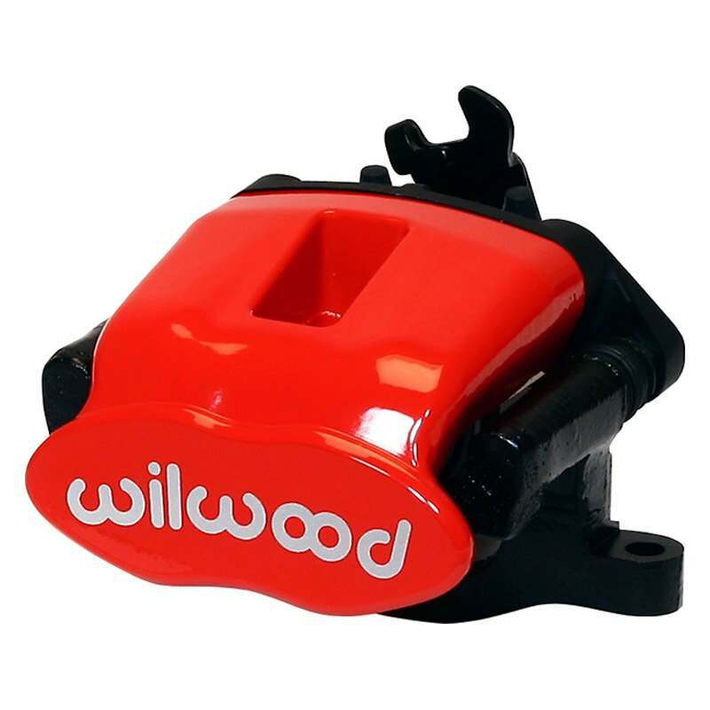 Wilwood Caliper-Combination Parking Brake-Pos 13-L/H-Red 41mm piston .81in Disc - 120-10112-13-RD