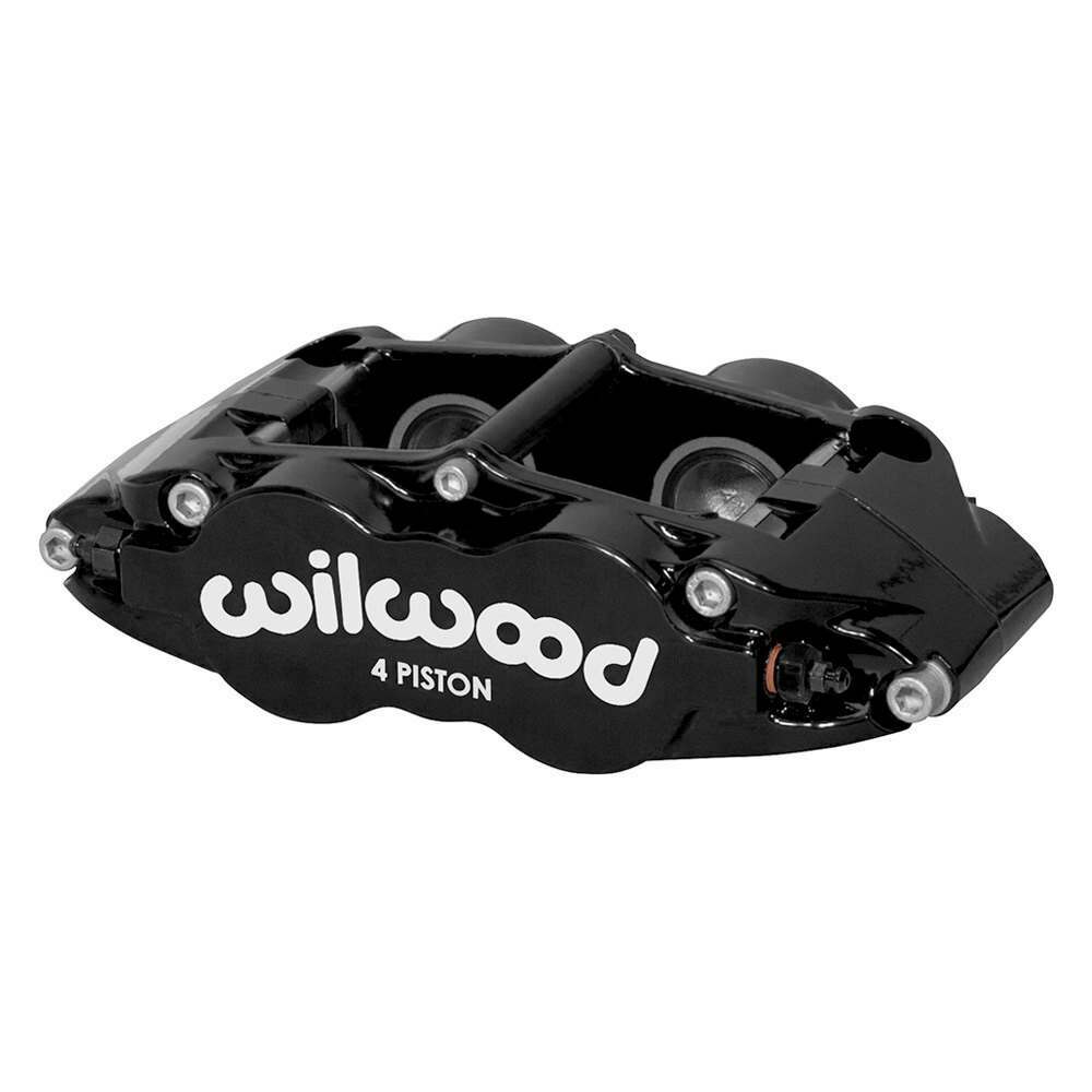 Wilwood Caliper Forged Narrow Superlite FNSL4R-DS Dust Seal 1.12/1.12 1.10in Rotor Width - Black - 120-14438-BK
