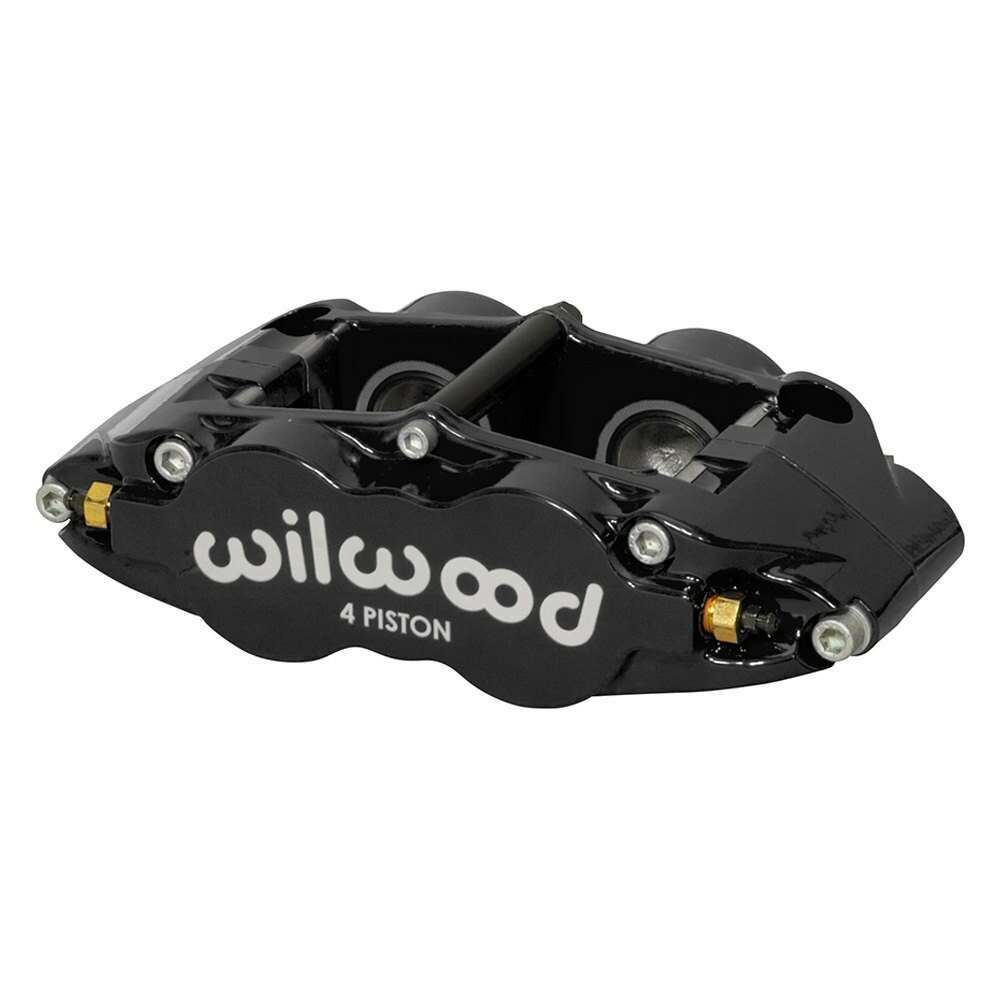 Wilwood Caliper Forged Narrow Superlite FNSL4R-DS Dust Seal 1.25/1.25 1.10in Rotor Width - Black - 120-14439-BK